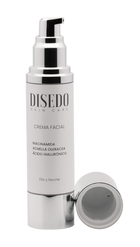 CREMA FACIAL HIDRATANTE CON NIACINAMIDA, ACMELLA OLERACEA Y ÁCIDO HIALURÓNICO